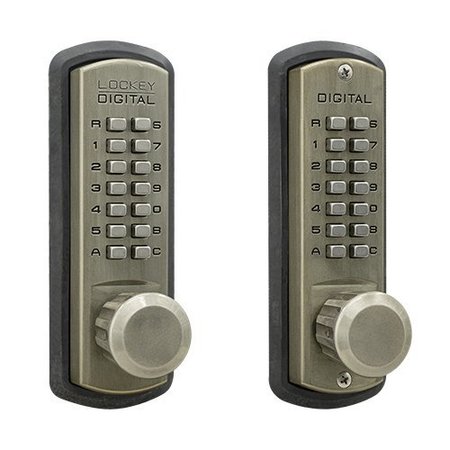 LOCKEY Mechanical Keyless Combination Passage Knob Lock Double Combination Oil Rubbed Bronze 3830DC-OB